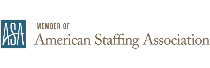 The American Staffing Association Logo followed by text that states "Member of American staffing Association"